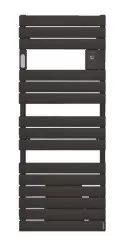 Radiateur sèche-serviettes électrique avec soufflerie Adelis noir 2000W - ATLANTIC