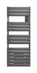 Radiateur sèche-serviettes électrique avec soufflerie Adelis graphite 1750W - ATLANTIC