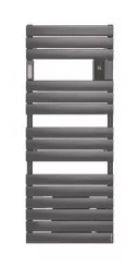 Radiateur sèche-serviettes électrique avec soufflerie Adelis graphite 1750W - ATLANTIC