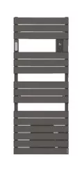Radiateur sèche-serviettes électrique avec soufflerie Adelis anthracite 2000W - ATLANTIC