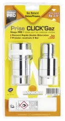 Coupleur rapide click gaz MF15/21 - BANIDES