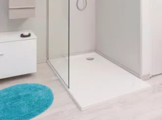 Receveur de douche extra-plat en béton de synthèse 80x120cm