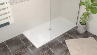 Receveur de douche extra-plat en béton de synthèse 80x160cm