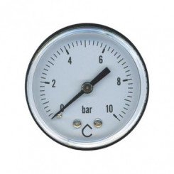 Manomètre sec 0 à 10 bars à raccordement axial ø50 - M8/13