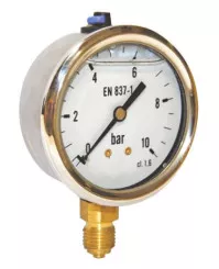 Manomètre à bain de glycérine radial - 0 à 4 bars