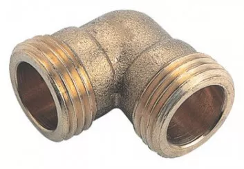 Coude laiton égal double mâle 20/27 - 94