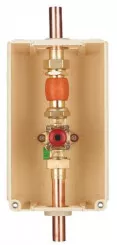 Coffret de coupure et de sécurité DN25 - gaz naturel ou propane entrée/sortie ø22