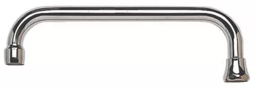 Bec standard par dessus chromé écrou 15/21 200mm