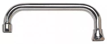 Bec standard par dessus chromé écrou 15/21 150mm