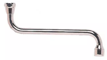 Bec standard par dessous chromé écrou 15/21 130mm