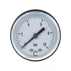 Manomètre sec 0 à 10 bars à raccordement axial ø50 - M8/13