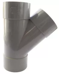 Culotte PVC 45° triple femelle ø100