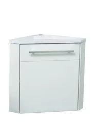Meuble lave-mains d'angle blanc cuzco