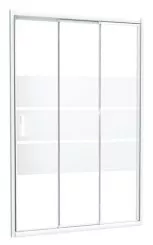 Paroi de douche 3 volets coulissants AUMEA 80 cm