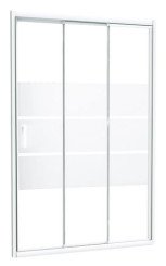Paroi de douche 3 volets coulissants AUMEA 80 cm