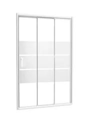 Paroi de douche 3 volets coulissants AUMEA 90 cm