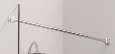Barre murale simple de fixation écran de douche