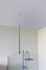 Barre de plafond pour fixation écran de douche