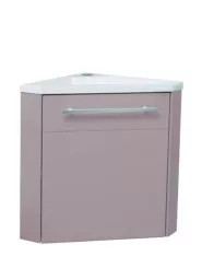 Meuble lave-mains d'angle taupe cuzco