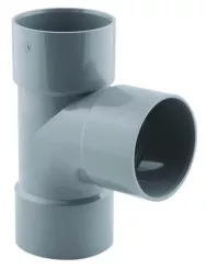 Té pied de biche PVC 87°30 triple femelle ø50
