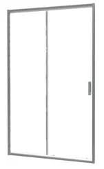 Paroi de douche porte coulissante profilés chromés CONCEPT'O 180cm