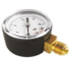 Manomètre sec 0 à 10 bars à raccordement radial ø50 - M8/13