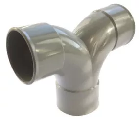 Double coude PVC 87.30° mâle femelle ø40