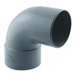 Coude PVC 87°30 mâle femelle ø80