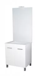 Meuble NEW YORK sur pieds 60cm blanc