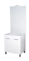Meuble NEW YORK sur pieds 70cm blanc