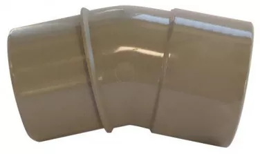 Coude PVC 20° mâle femelle ø40