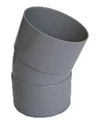 Coude PVC 20° double femelle ø80