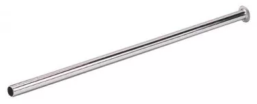 Tube laiton chromé avec collet battu 8/10