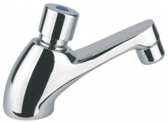 Robinet de lavabo temporisé chromé 