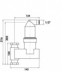 Dégazeur laiton vertical F20/27 - reflex