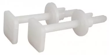 Fixations d'abattant de cuvette en polyéthylène