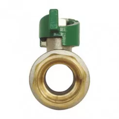 Vanne à sphère NF double mâle 15/21 à manette papillon
