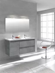 Plan vasque double céramique 120cm
