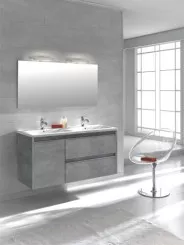 Plan vasque double céramique 120cm
