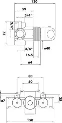 Mitigeur thermostatique collectif