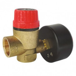 Bloc soupape mano pour installation de chauffage en circuit ferme