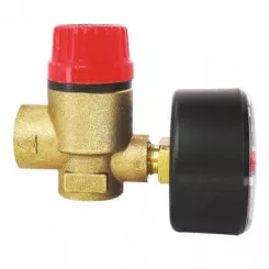 Bloc soupape mano pour installation de chauffage en circuit ferme