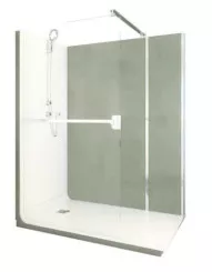 Douche ELMER thermostatique 120x80cm - Pierre