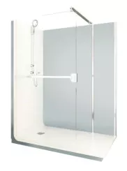 Douche ELMER thermostatique 150x90cm - Ciment