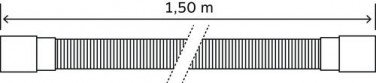 Canne de vidange MAL avec crosse 1,50m - PRONORM