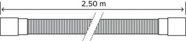 Canne de vidange MAL avec crosse 2,50m - PRONORM