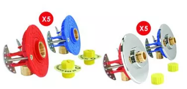 Pack de 5 modules de raccordement robinetterie bain-douche + 5 modules sous évier ou lavabo à glissement PER - FIXOPLAC 