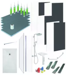 Pack douche 90x140cm en niche pour MA PRIME ADAP'T