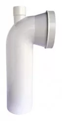 Pipe WC longue avec prise à emboîtement ø100