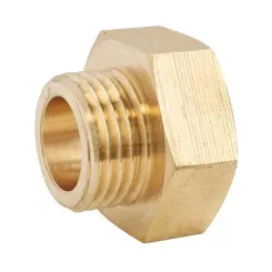 Mamelon réduit mâle femelle laiton brut - F33/42 M26/34 - 246G